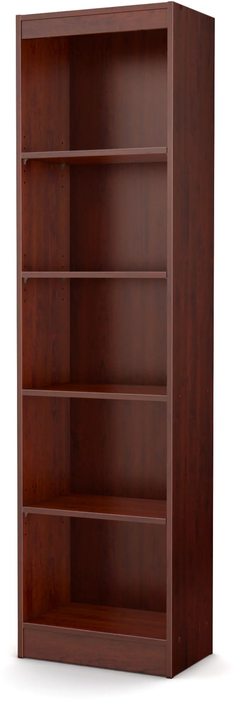 South Shore Axess Royal Cherry 5-Shelf Narrow Bookcase