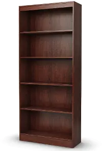 7246768C South Shore Axess Royal Cherry 5-Shelf Bookcase
