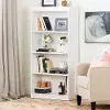7250767C South Shore Axess Pure White 4-Shelf Bookcase