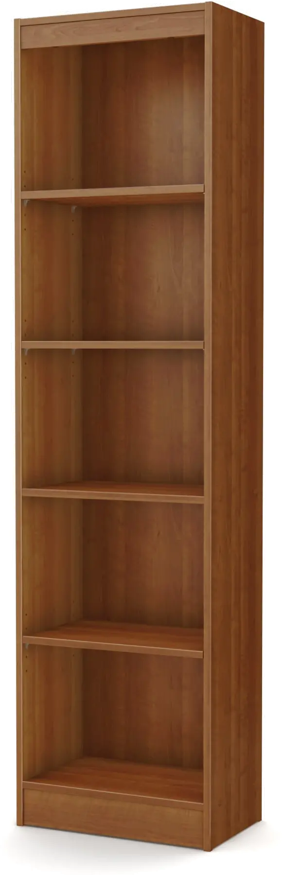 7276758 South Shore Axess Morgan Cherry 5-Shelf Narrow Bookcase-1