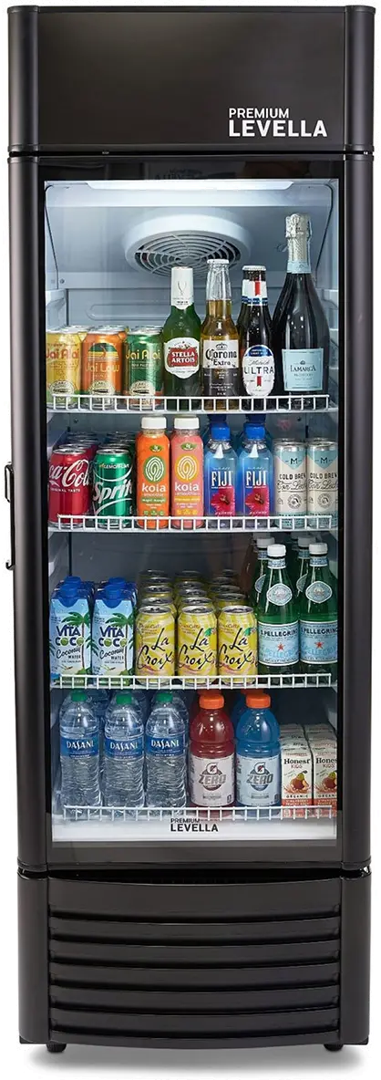 Levella 9.0 Cu Ft Display Beverage Refrigerator - Black-1