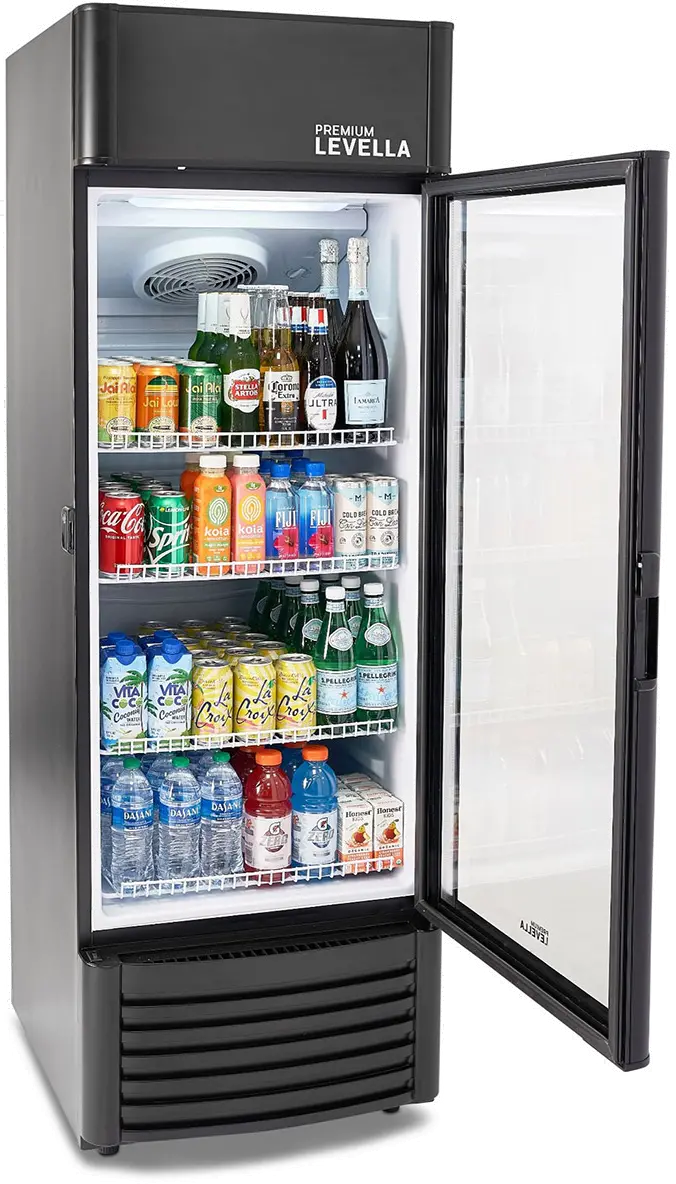 Levella 9.0 Cu Ft Display Beverage Refrigerator - Black-7