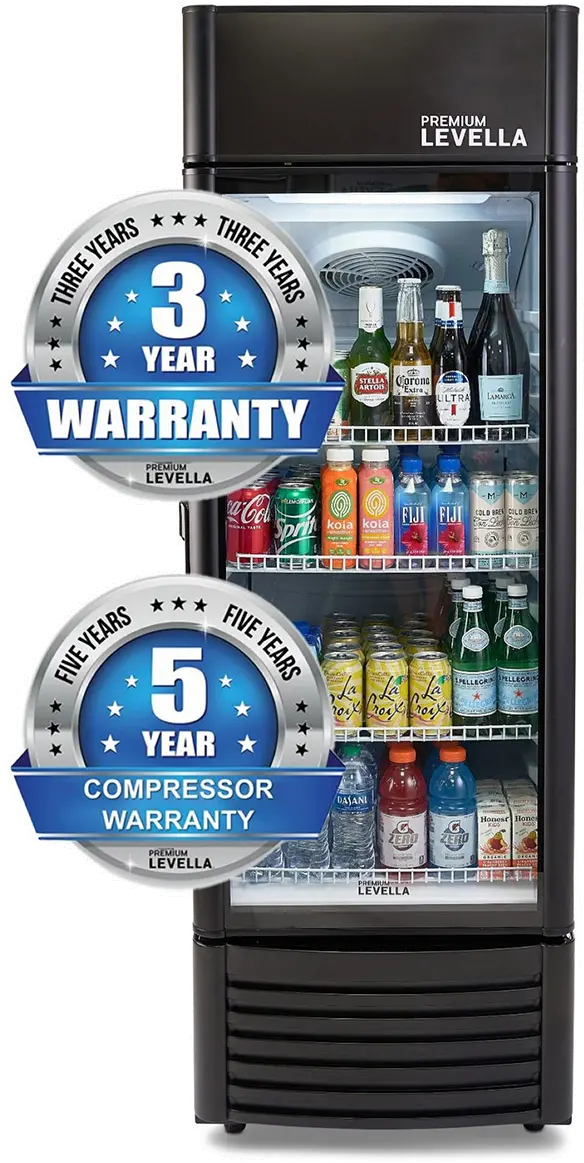 Levella 9.0 Cu Ft Display Beverage Refrigerator - Black-8