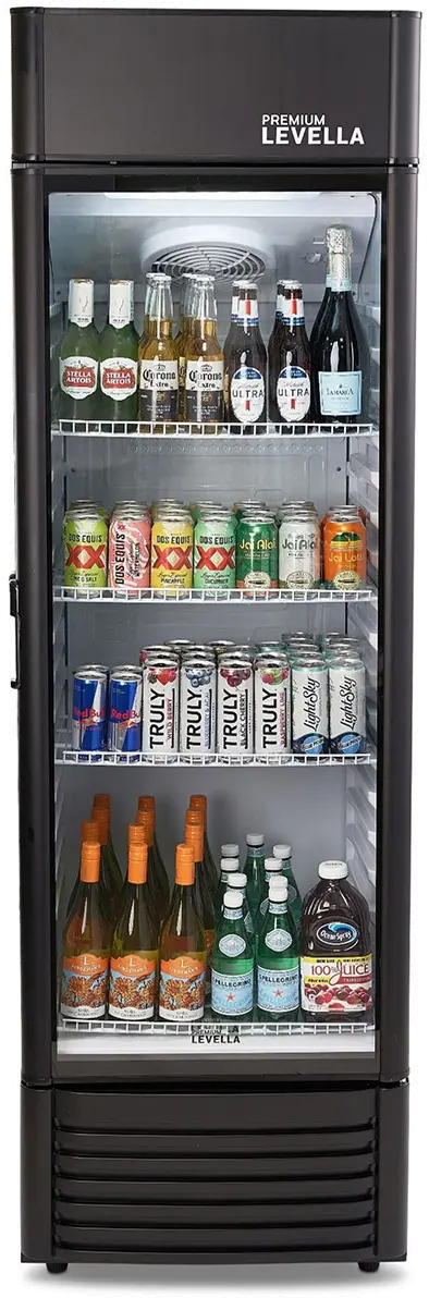 Levella 12.5 Cu Ft Display Beverage Refrigerator - Black-1