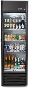 Levella 12.5 Cu Ft Display Beverage Refrigerator - Black