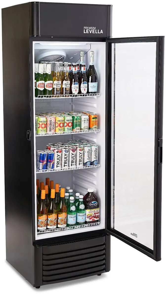 Levella 12.5 Cu Ft Display Beverage Refrigerator - Black-3