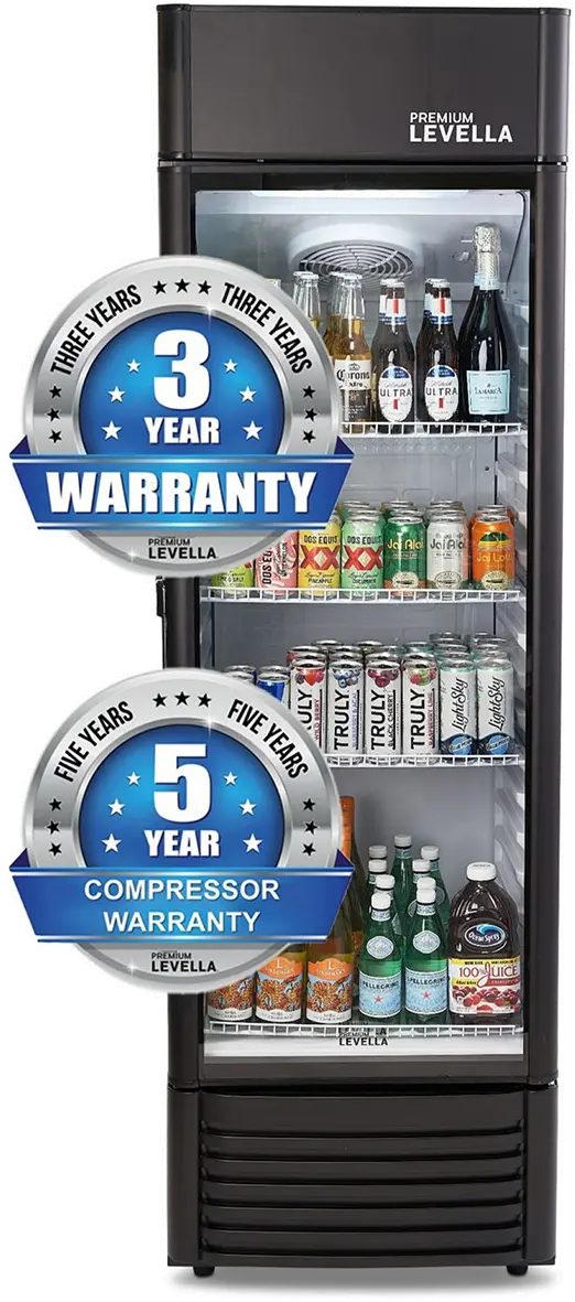 Levella 12.5 Cu Ft Display Beverage Refrigerator - Black-7