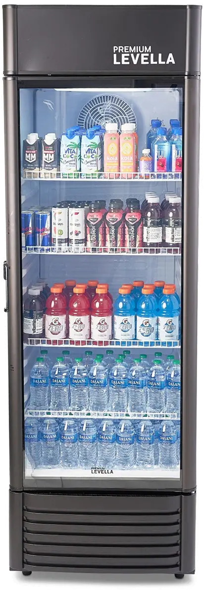 Levella 15.5 Cu Ft Display Beverage Refrigerator - Black-1