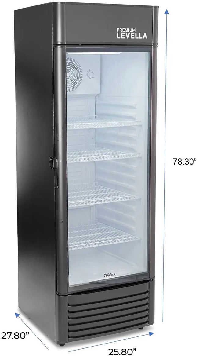 Levella 15.5 Cu Ft Display Beverage Refrigerator - Black-8