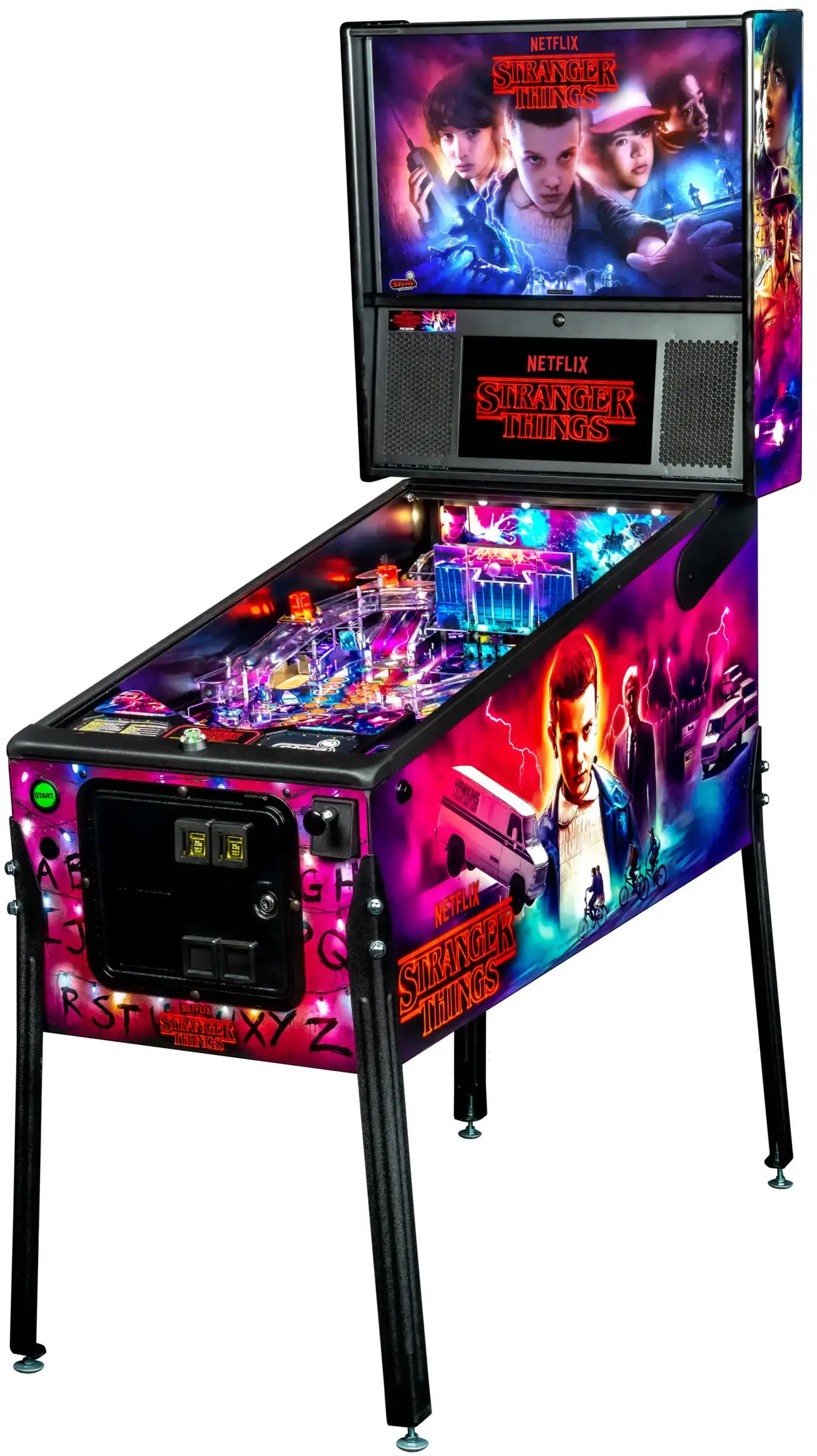 500-55Y1-11 Stern Stranger Things Pro Pinball Machine-3