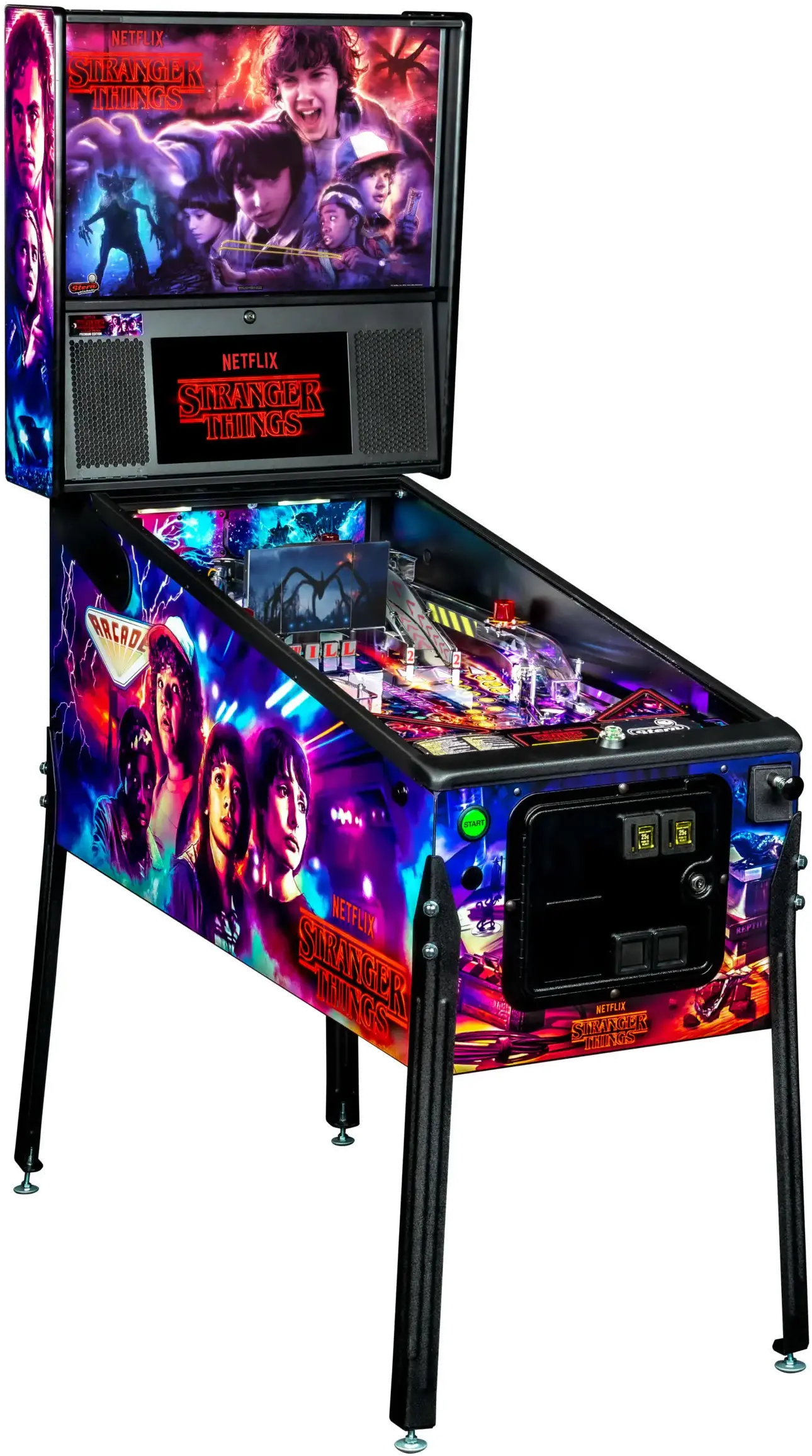 500-55Y2-11 Stern Stranger Things Premium Pinball Machine-1