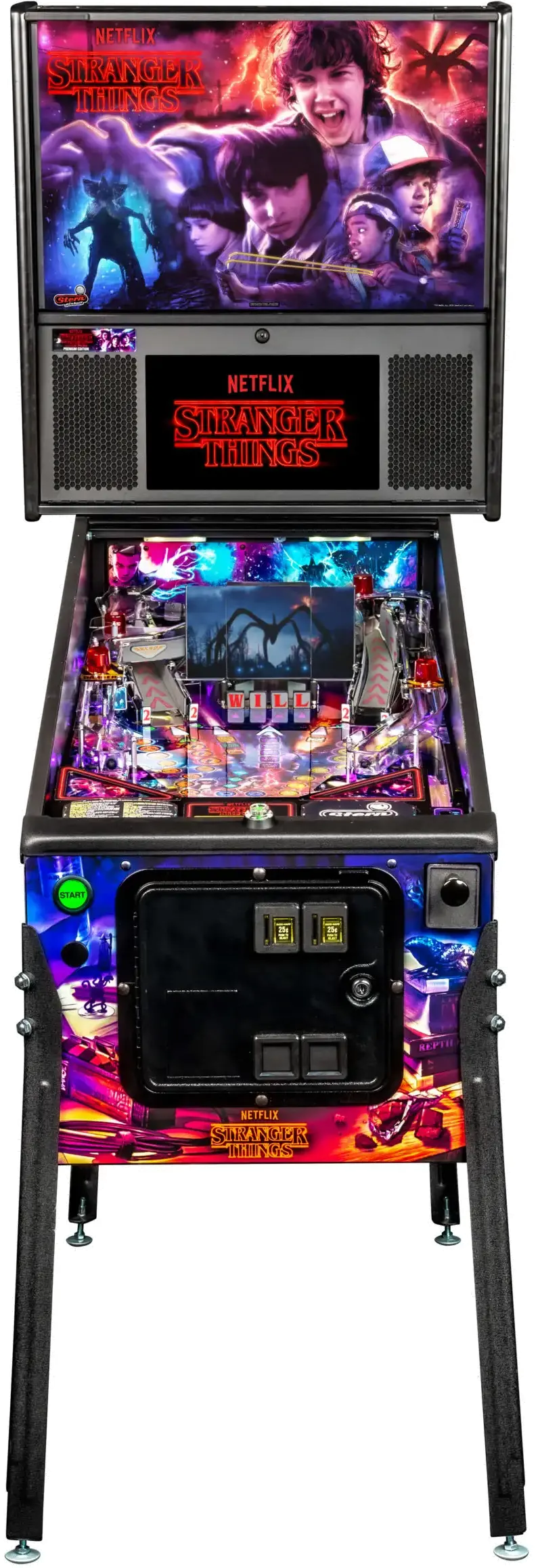 500-55Y2-11 Stern Stranger Things Premium Pinball Machine-2