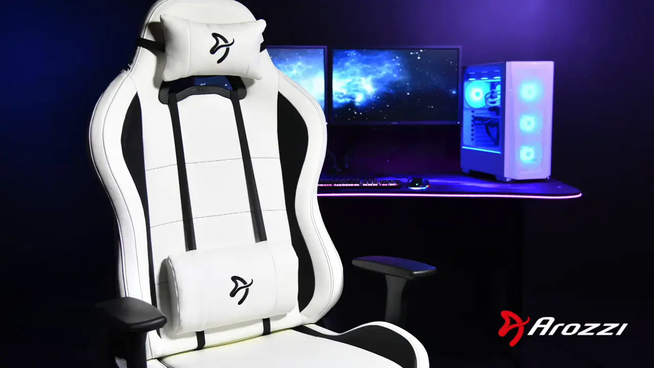 Arozzi - Torretta Soft PU Gaming Chair - Red-10