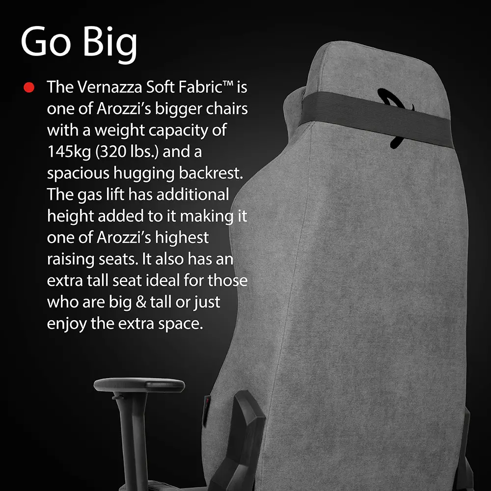VERNAZZA-SFB-ASH Vernazza Ash Gray Soft Fabric Gaming Chair-11
