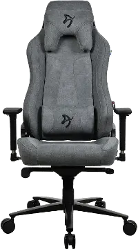 VERNAZZA-SFB-ASH Vernazza Ash Gray Soft Fabric Gaming Chair
