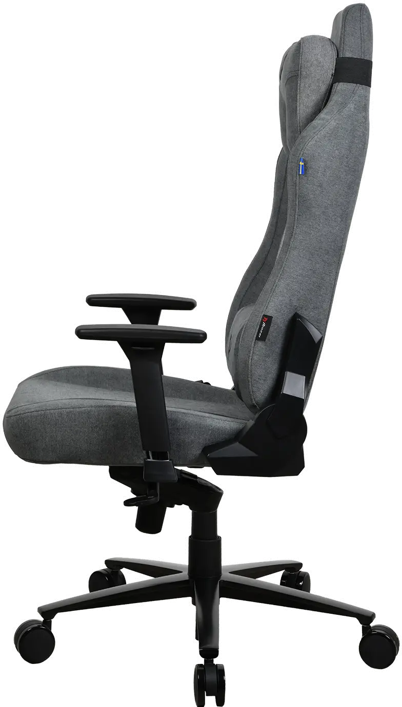 VERNAZZA-SFB-ASH Vernazza Ash Gray Soft Fabric Gaming Chair-3