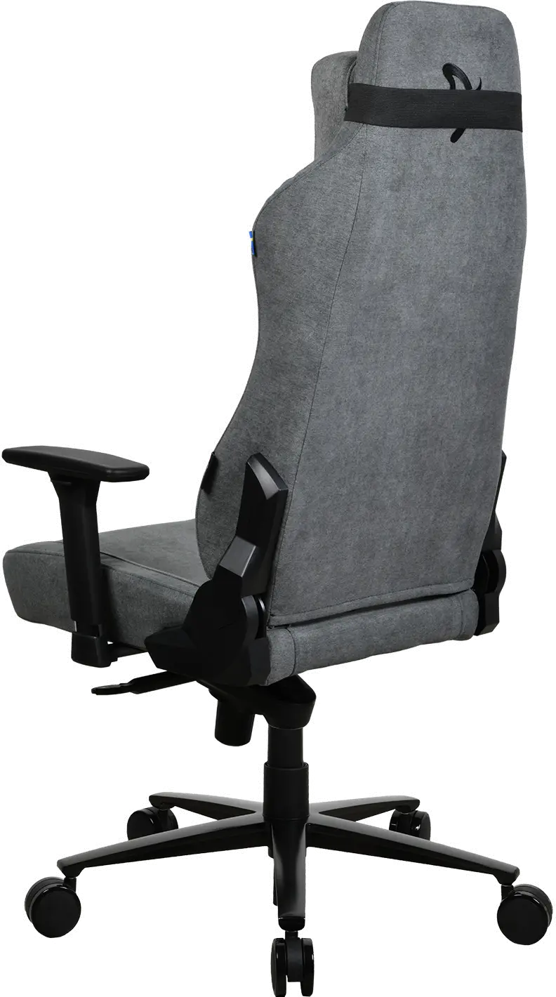 VERNAZZA-SFB-ASH Vernazza Ash Gray Soft Fabric Gaming Chair-4