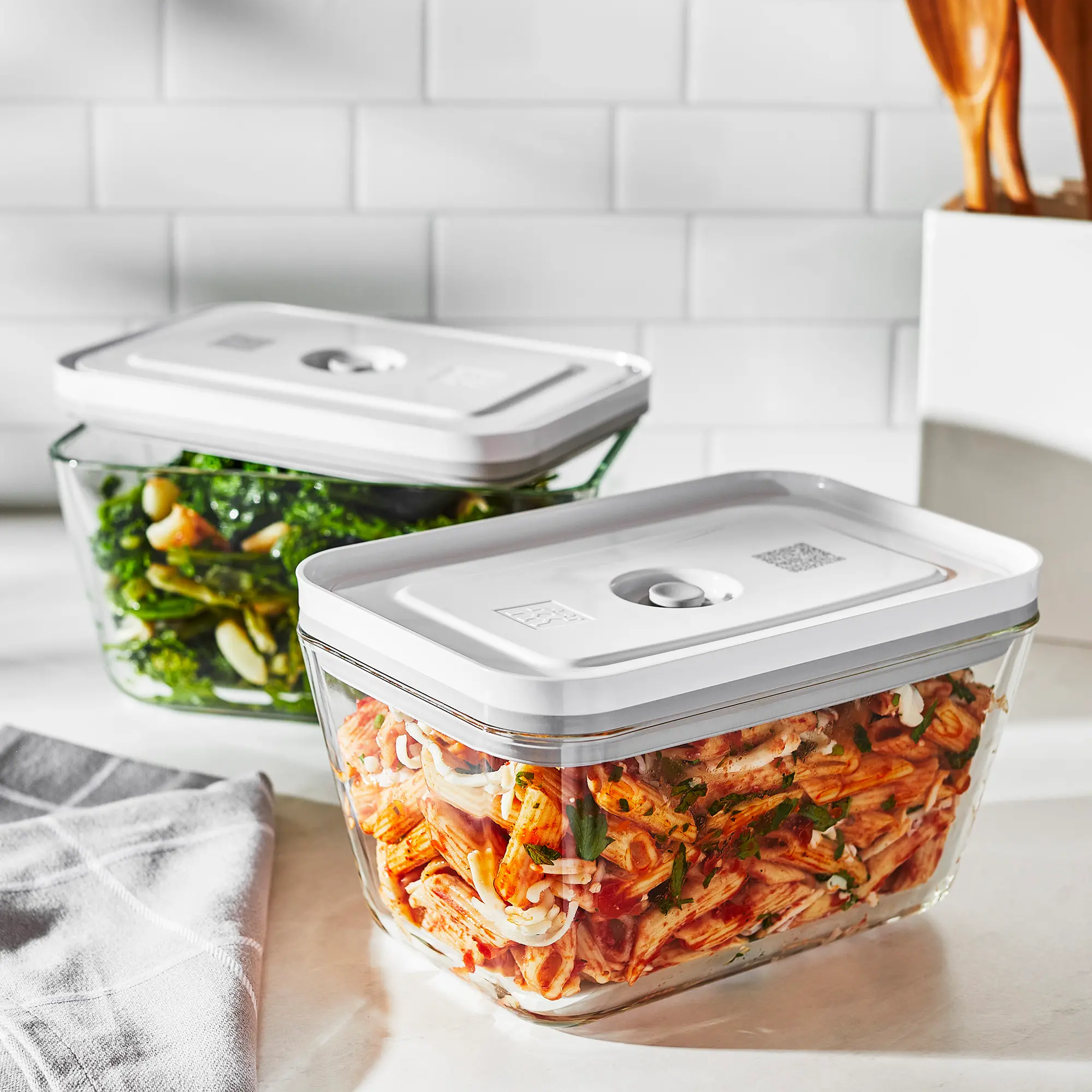 Zwilling Fresh & Save 2-pc Glass Food Storage Containers-1