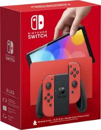 045496597368 Nintendo Switch OLED Joy-Con Controllers Mario Red Edition