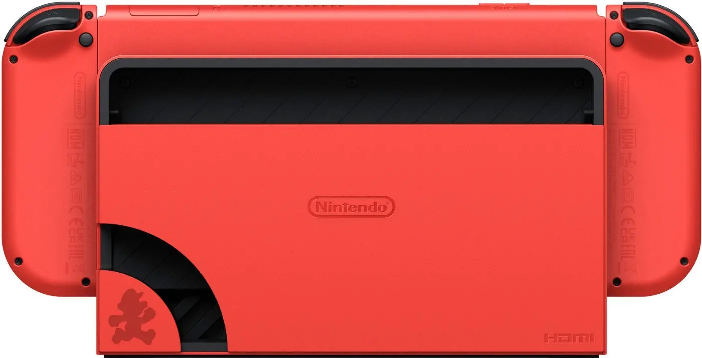 045496597368 Nintendo Switch OLED Joy-Con Controllers Mario Red Edition-3