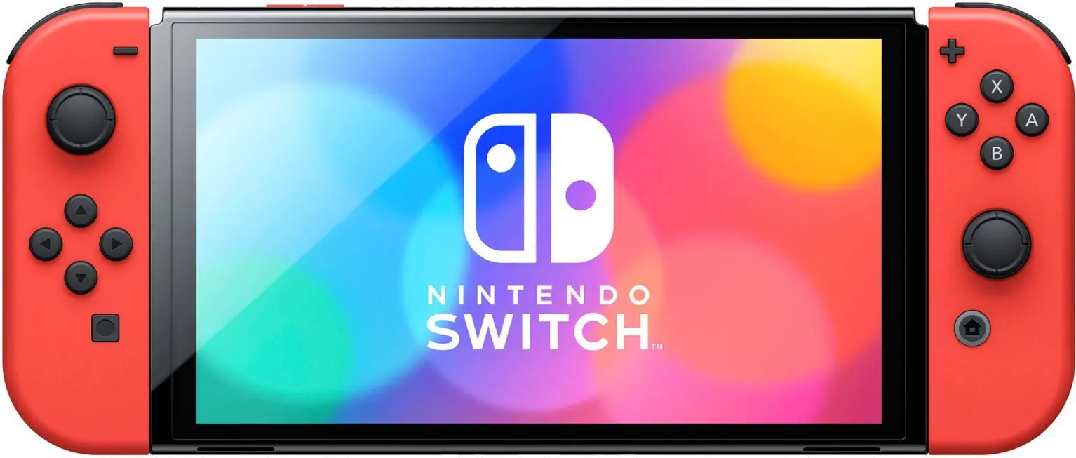 045496597368 Nintendo Switch OLED Joy-Con Controllers Mario Red Edition-4