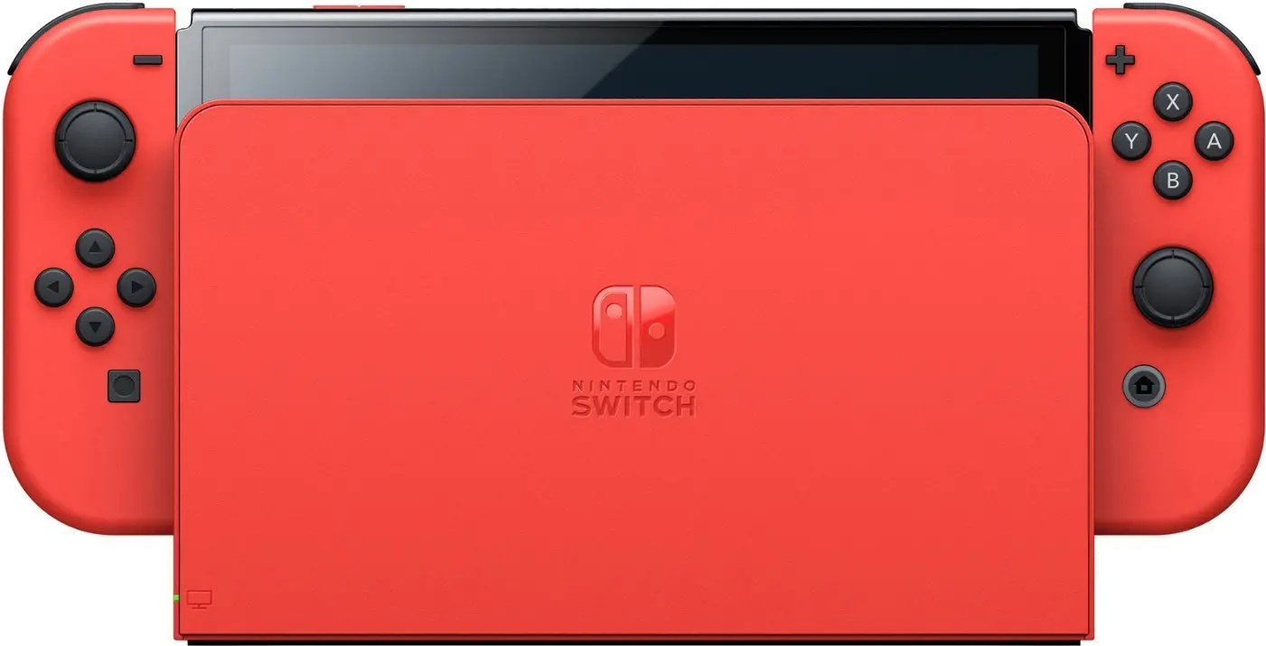 045496597368 Nintendo Switch OLED Joy-Con Controllers Mario Red Edition-8