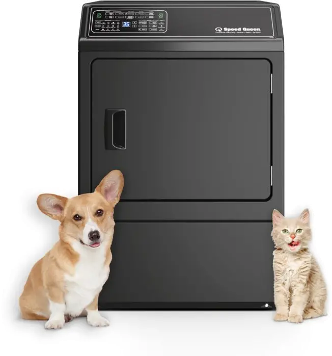 DF7004BE Speed Queen 7.0 cu ft Electric Dryer - Matte Black-2