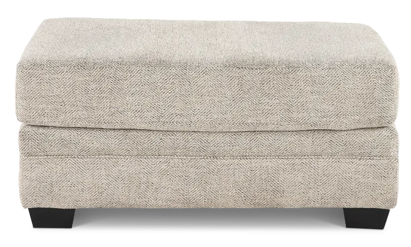 McCall Hemp Beige Ottoman