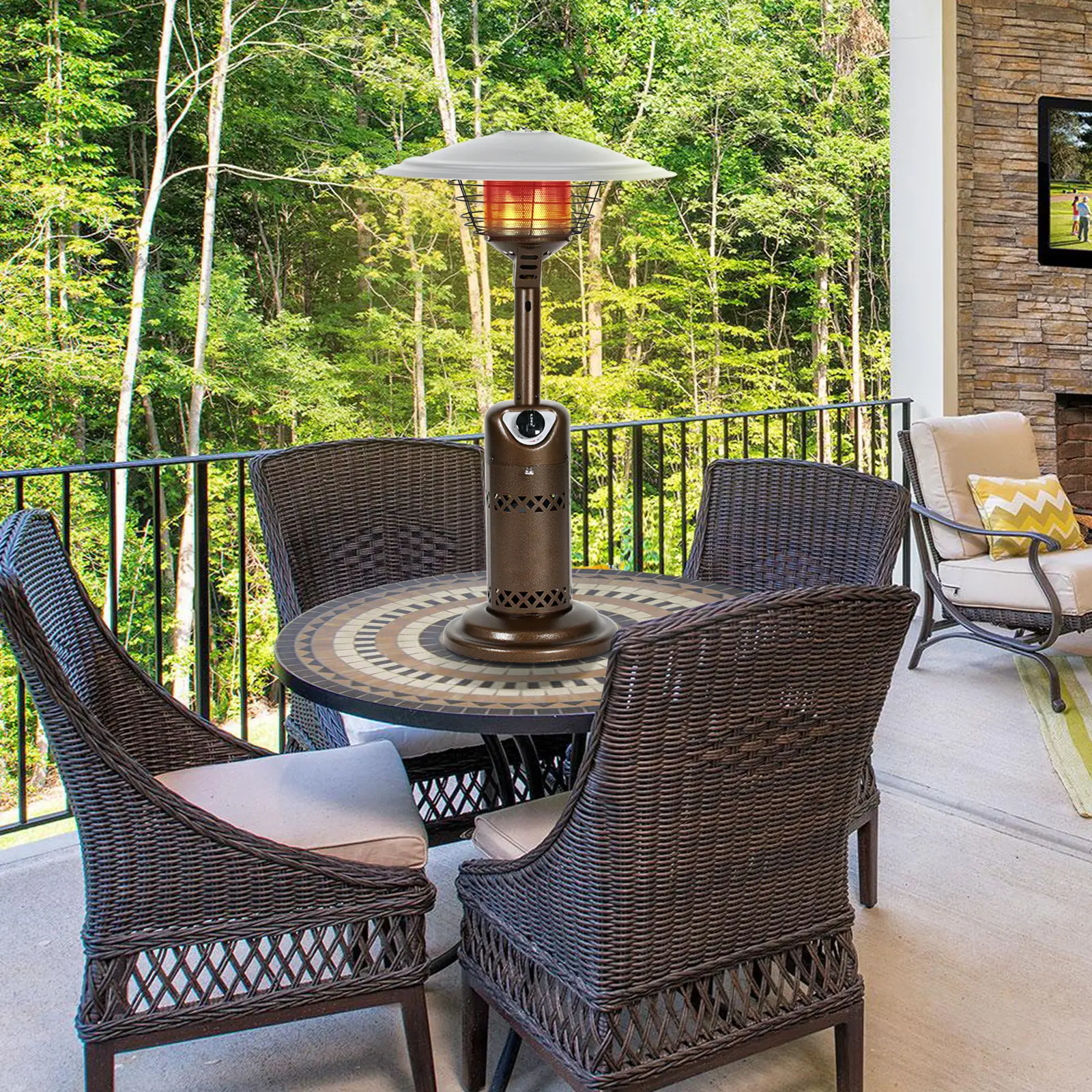 HeatMaxx Tabletop Style Propane Patio Heater-2