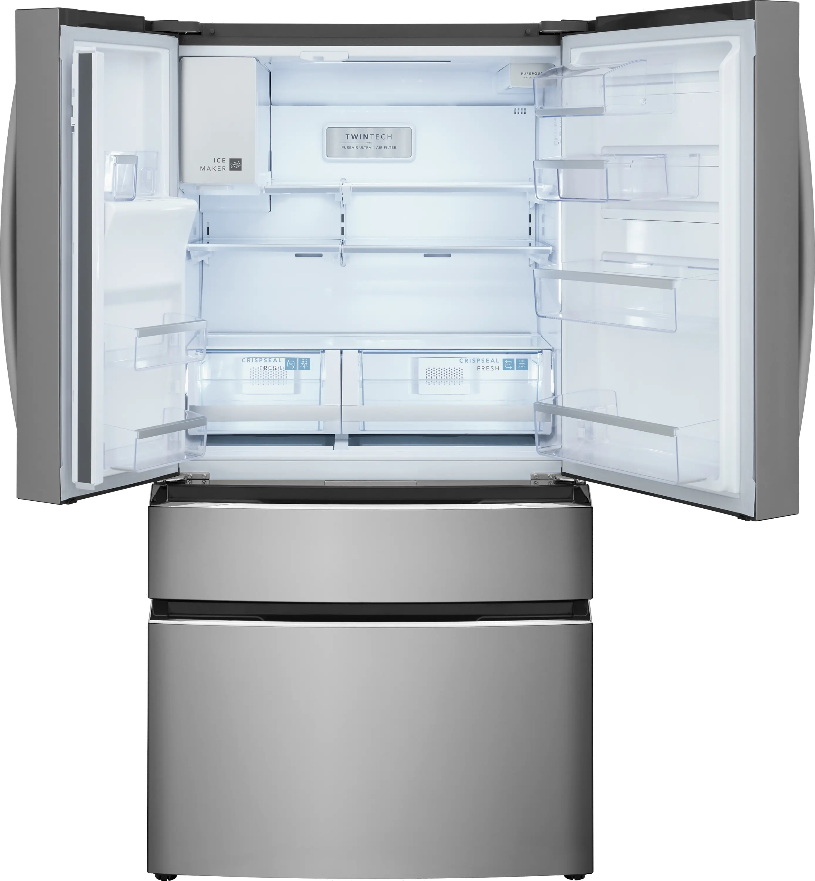 Frigidaire Gallery 21.5 Cu Ft French Door Refrigerator - Counter Depth Stainless Steel-1