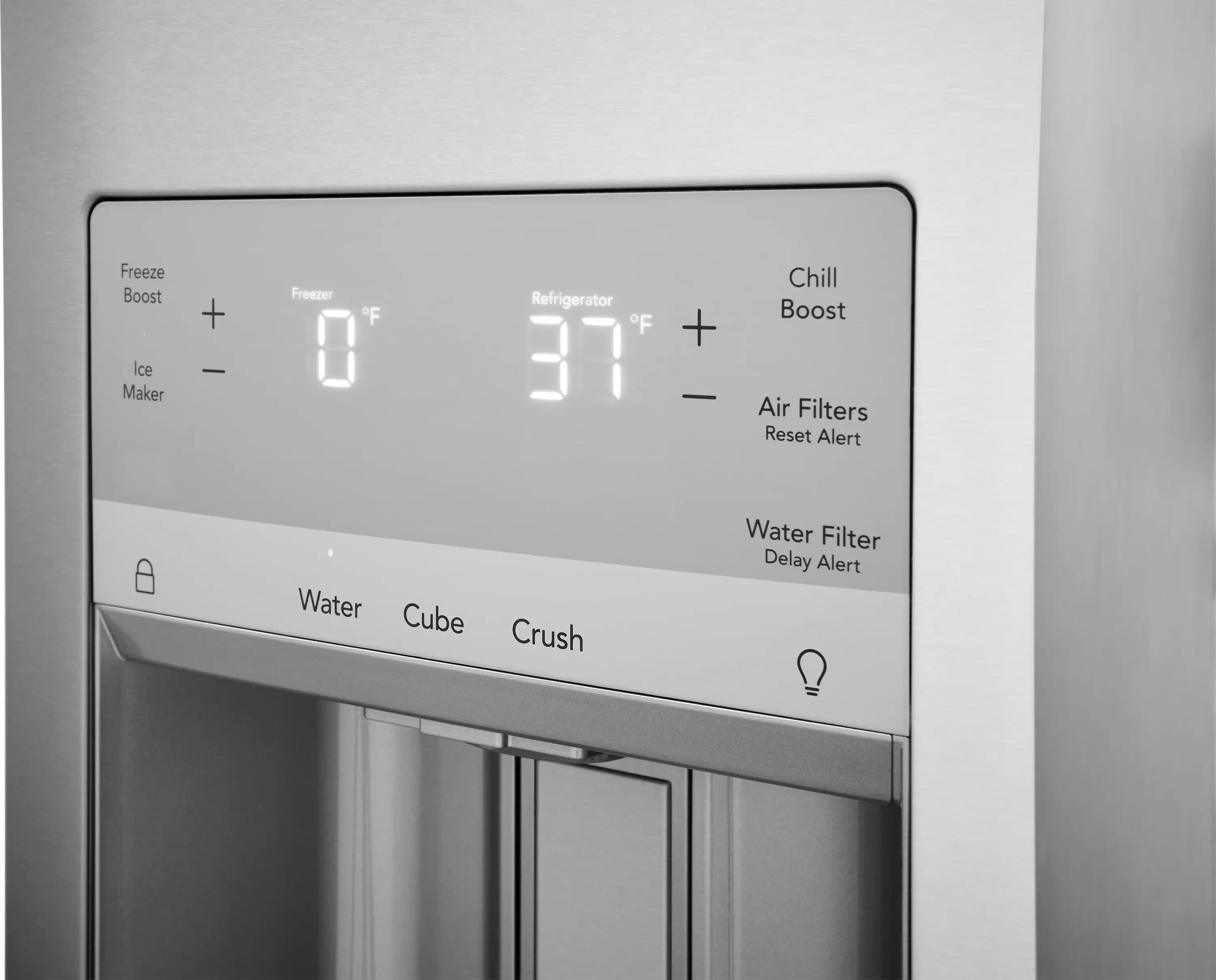Frigidaire Gallery 21.5 Cu Ft French Door Refrigerator - Counter Depth Stainless Steel-2