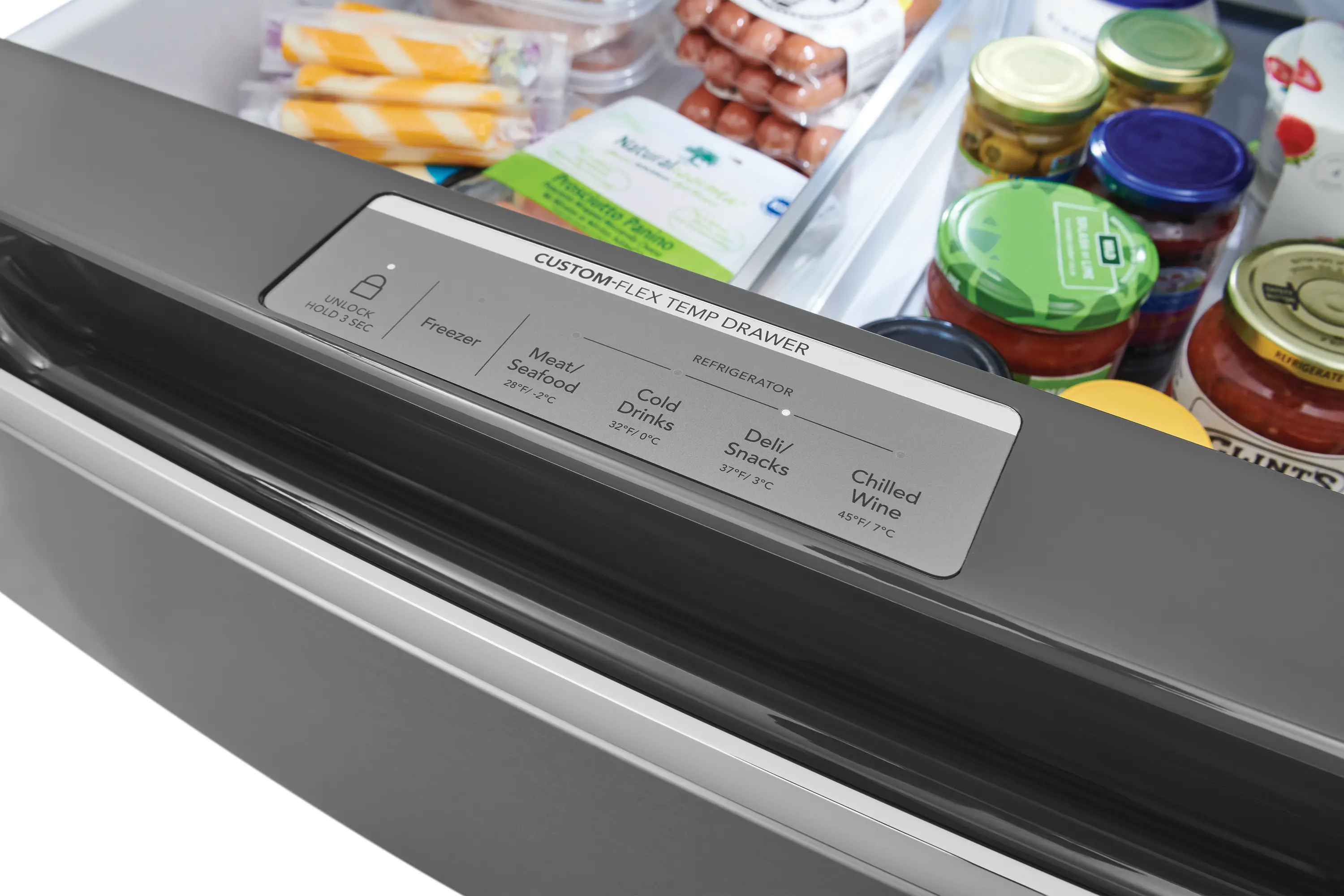 Frigidaire Gallery 21.5 Cu Ft French Door Refrigerator - Counter Depth Stainless Steel-7