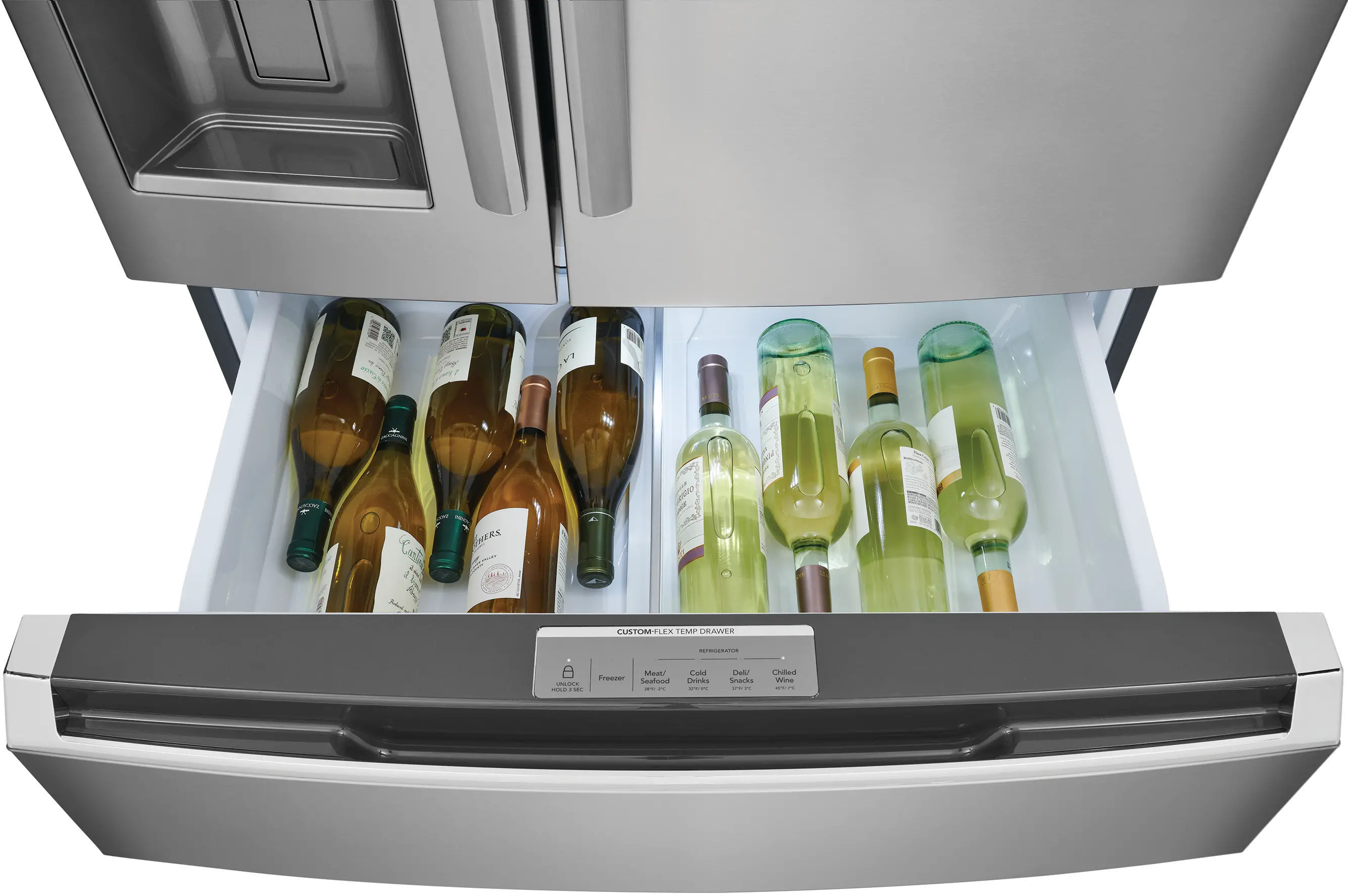 Frigidaire Gallery 21.5 Cu Ft French Door Refrigerator - Counter Depth Stainless Steel-8