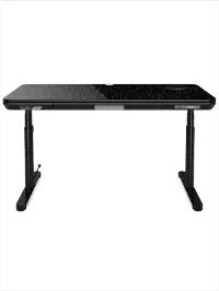 ErgoFx Adjustable Height Standing Desk With Galaxy Glass Desktop