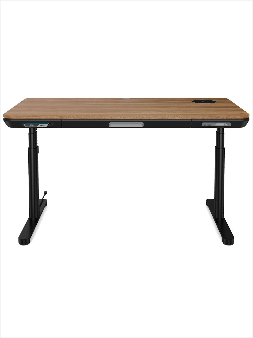ErgoFx Adjustable Height Standing Desk With Walnut Desktop