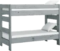 High Sierra Gray Twin-over-Twin Bunk Bed