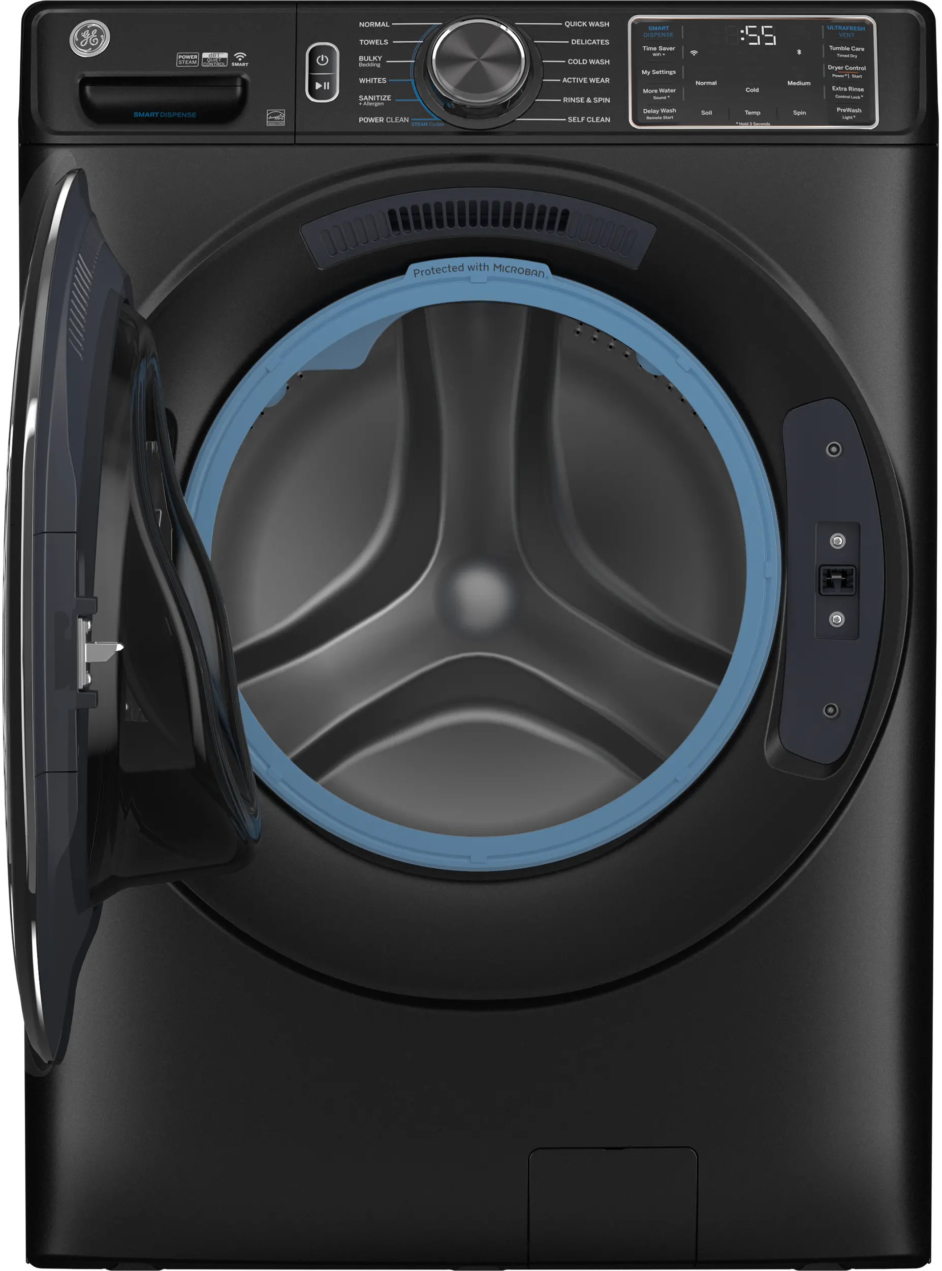 GFW655SPVDS GE 5.0 Cu Ft Smart Front Load Steam Washer - Carbon Graphite-3