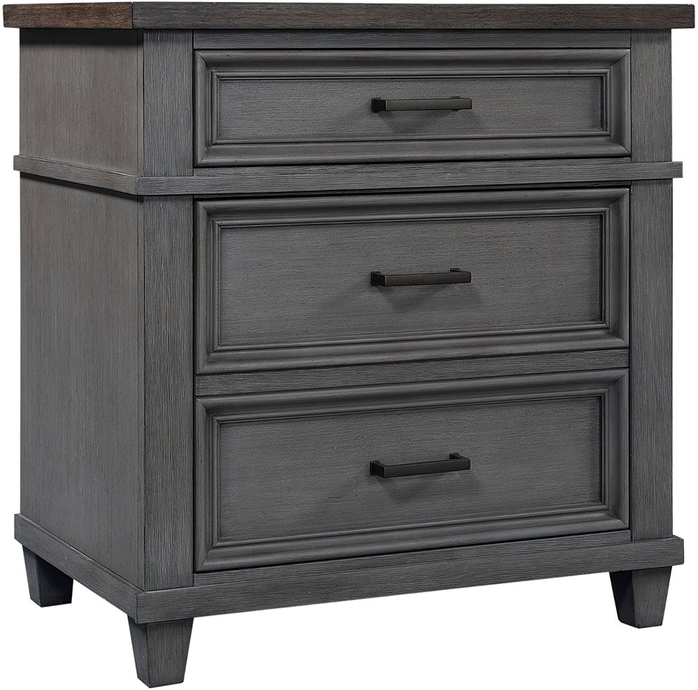 Carmen Slate Gray Nightstand