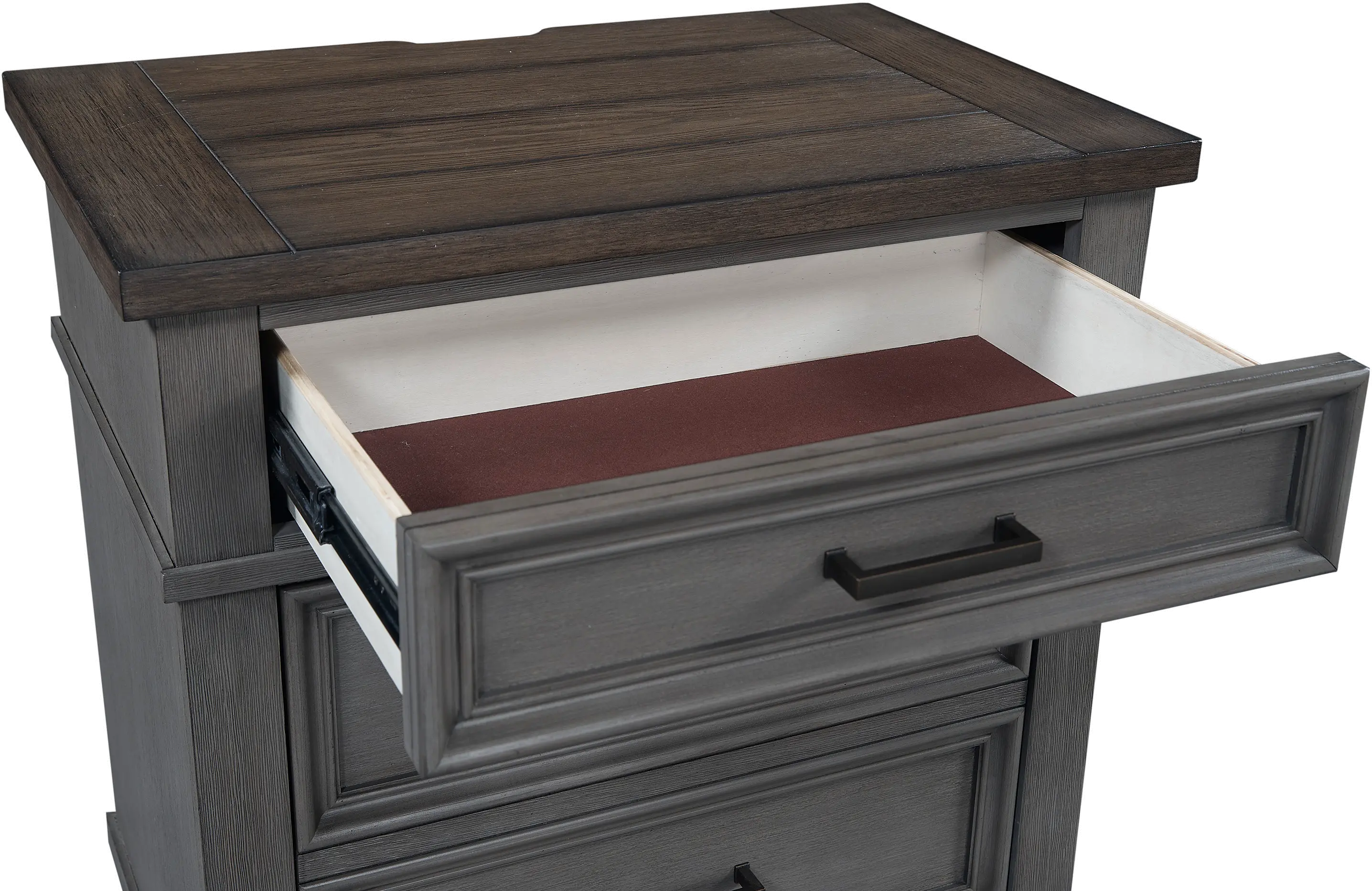 Carmen Slate Gray Nightstand-3