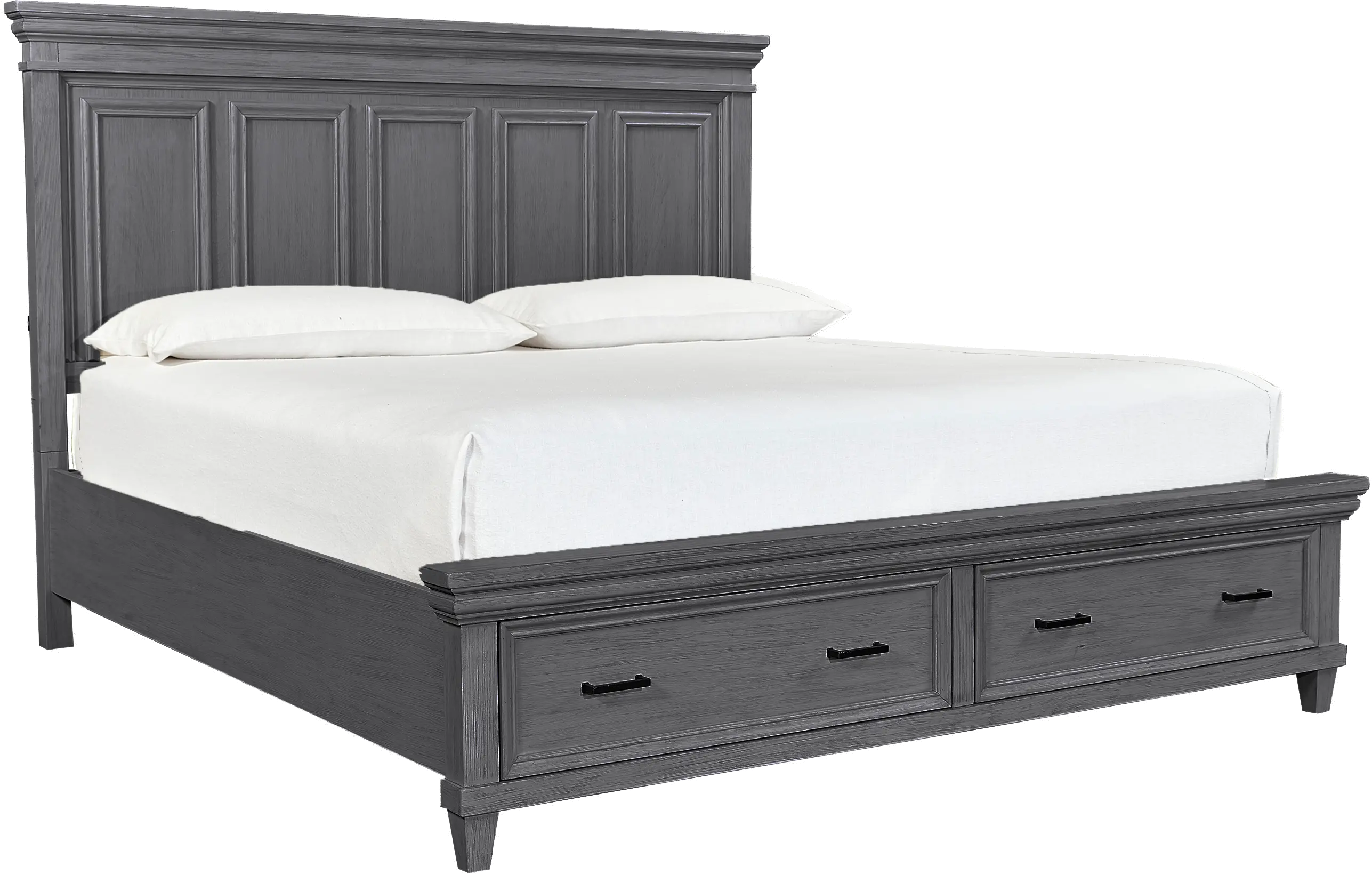 Carmen Slat Gray Queen Storage Bed-1