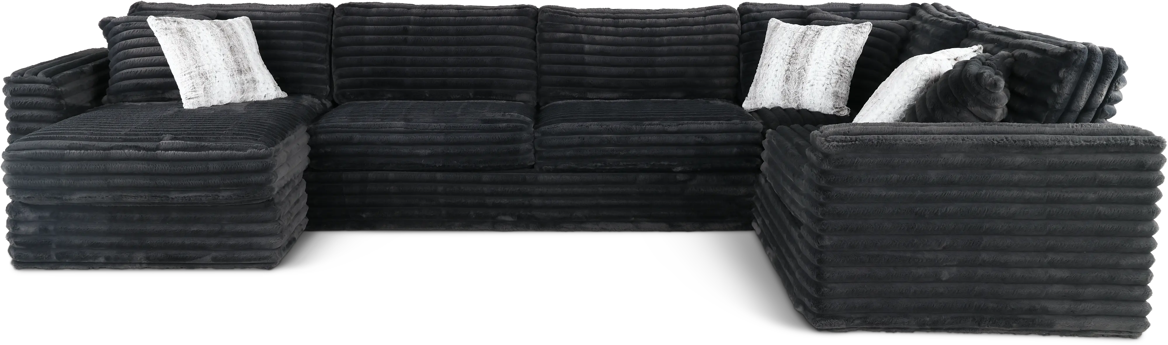 Caspian Dark Gray 3 Piece Sectional-1