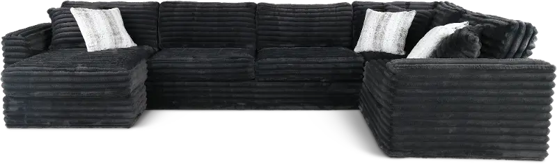 Caspian Dark Gray 3 Piece Sectional