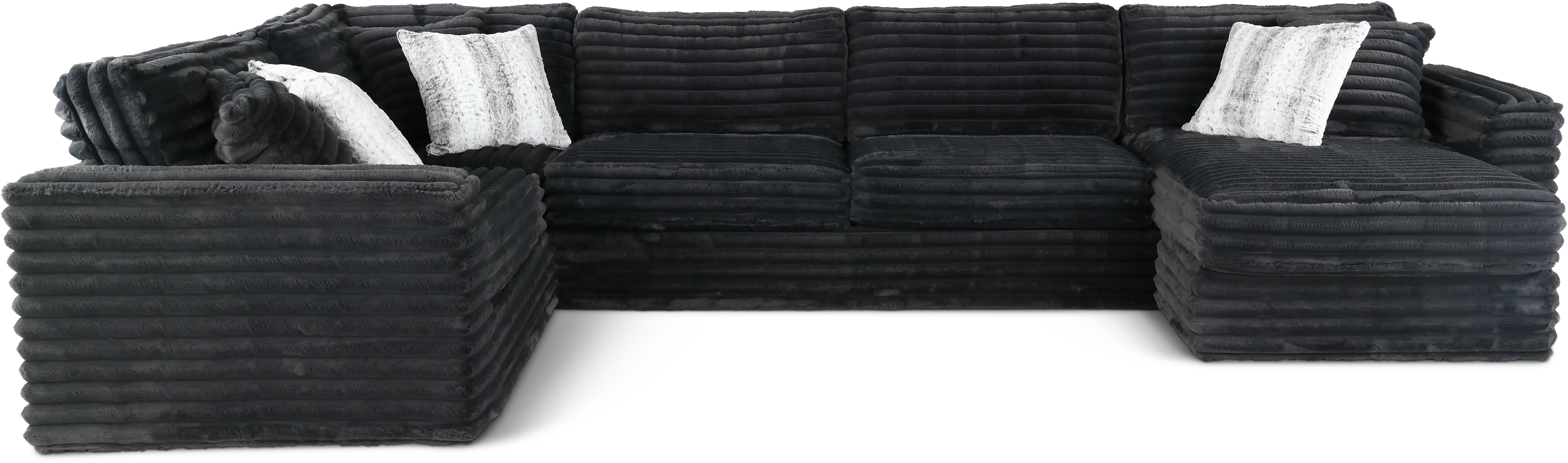 Caspian Dark Gray 3 Piece Sectional-1