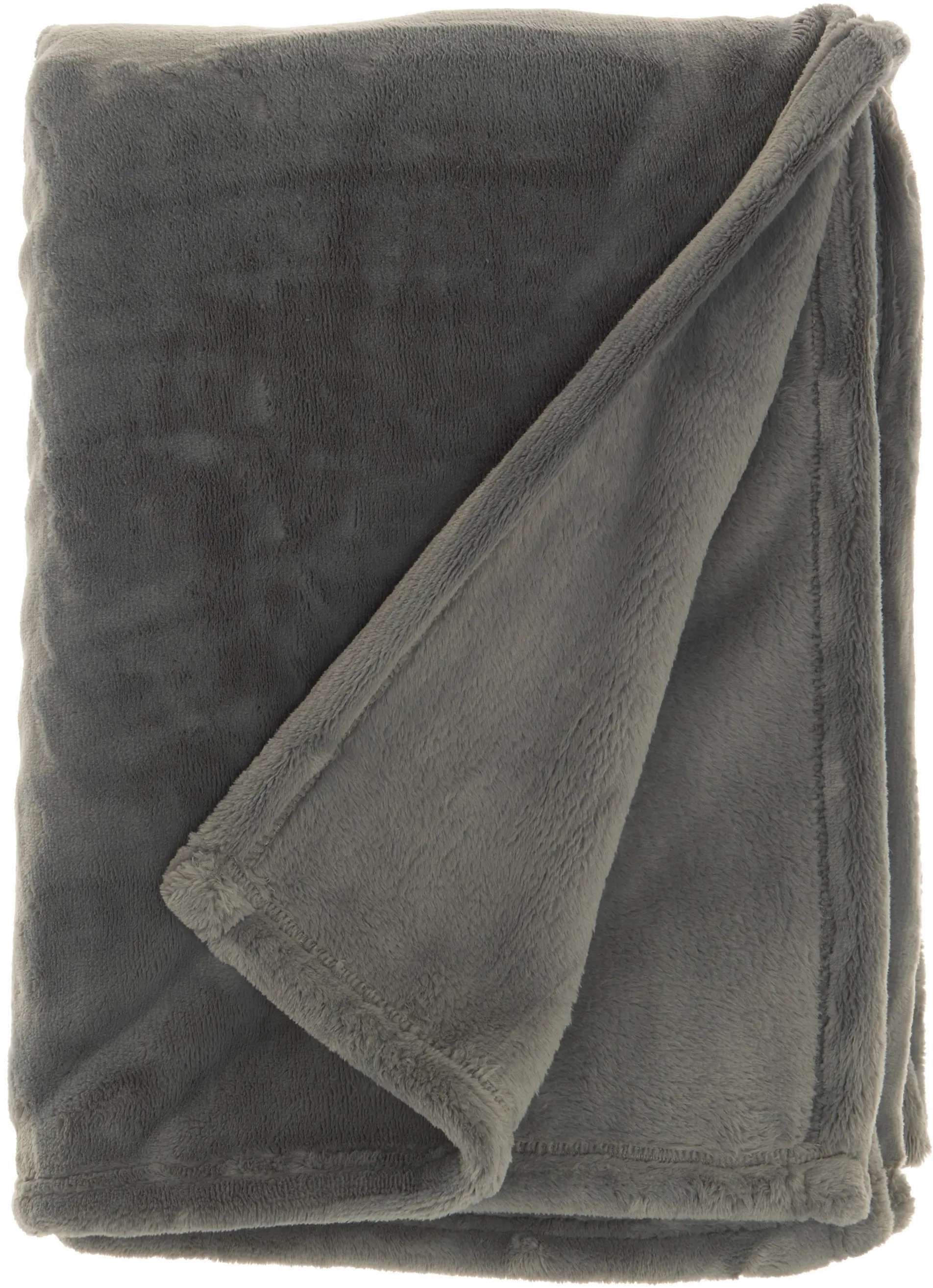 Ultra Soft Charcoal Faux Fur Throw Blanket-3