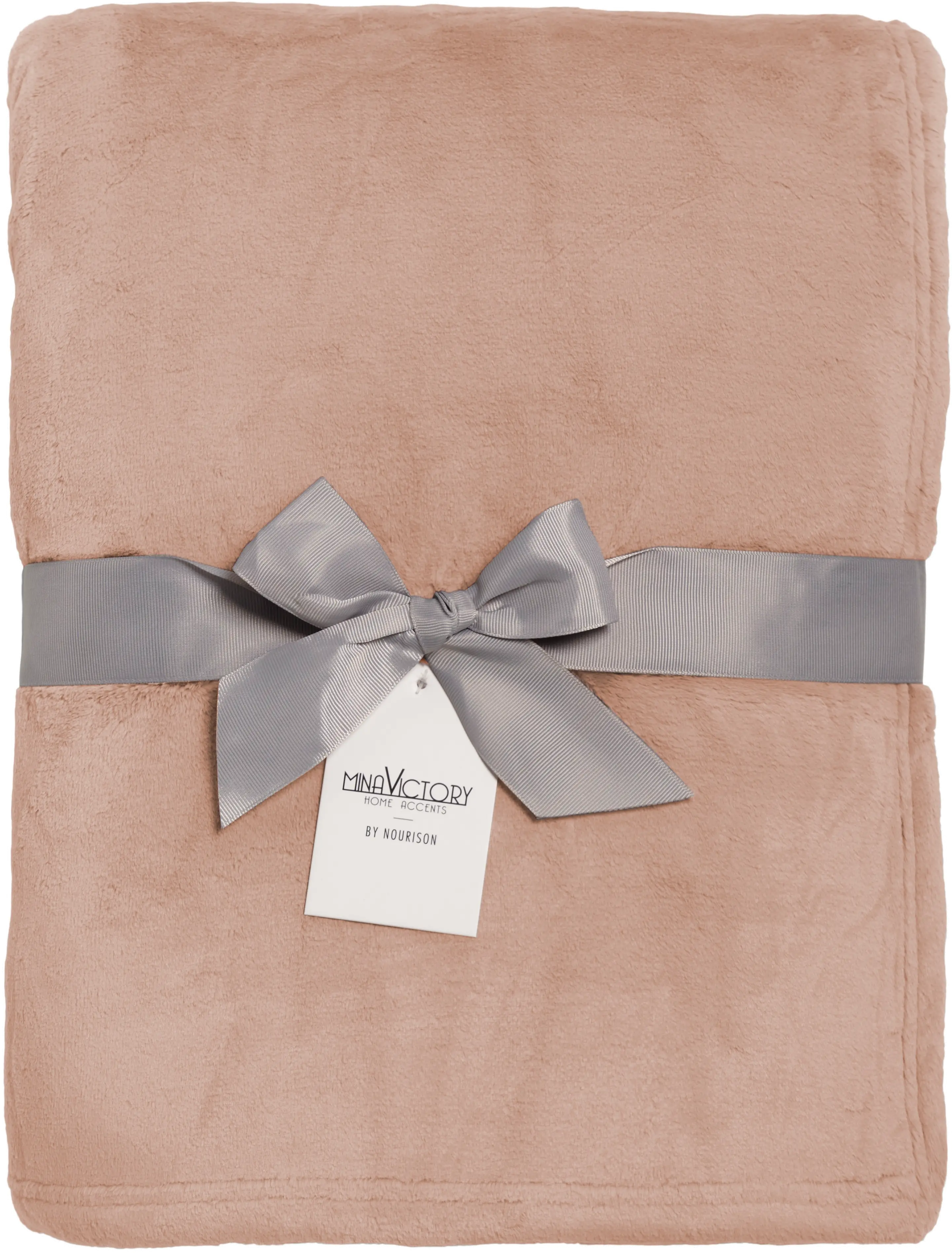 Ultra Soft Blush Faux Fur Throw Blanket-1