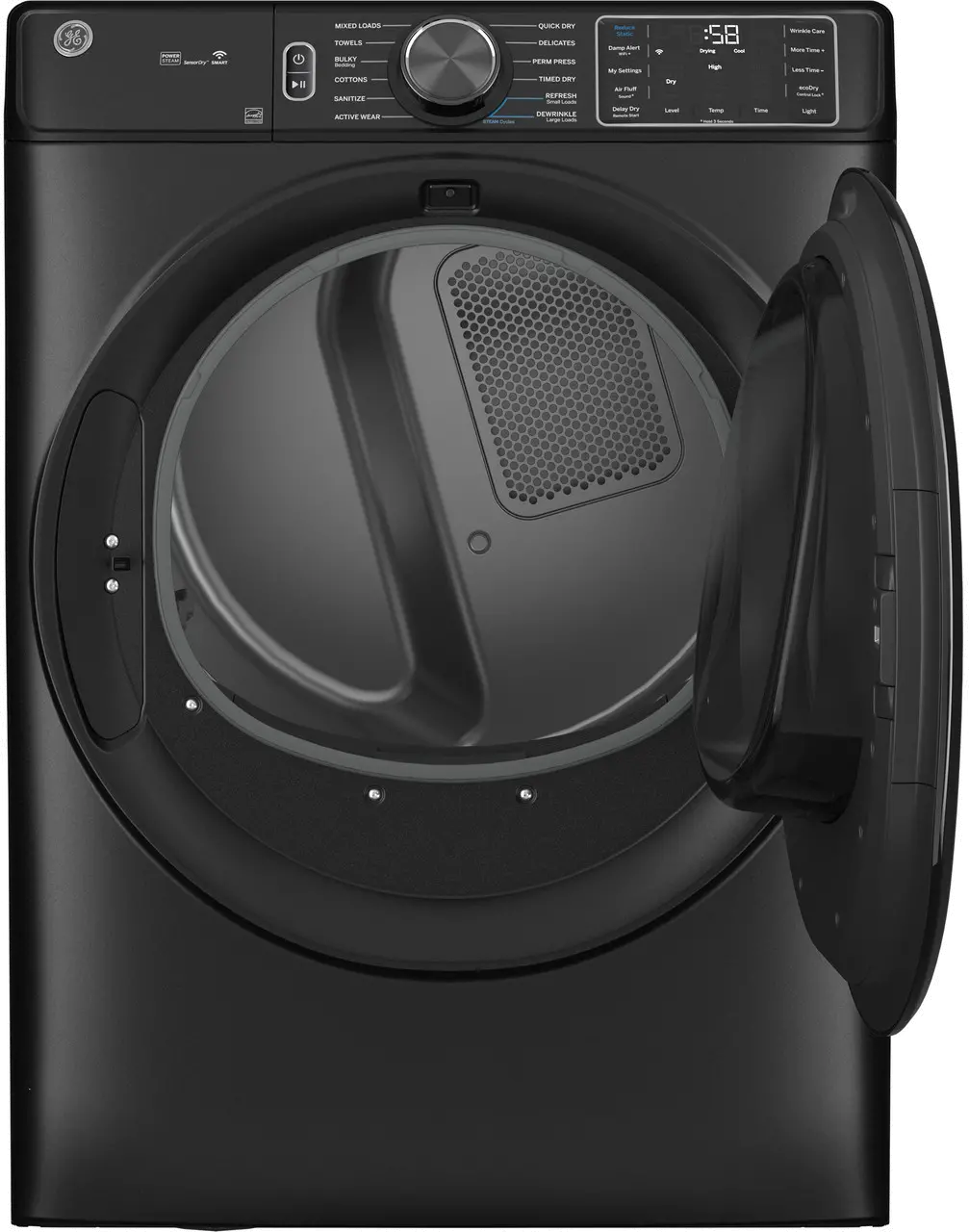 GFD65ESPVDS GE 7.8 cu. ft. Smart Front Load Electric Dryer with Steam - Carbon Graphite-4