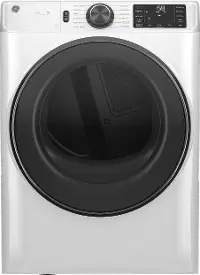 GFD65GSSVWW GE 7.8 Cu Ft Smart Gas Dryer - White