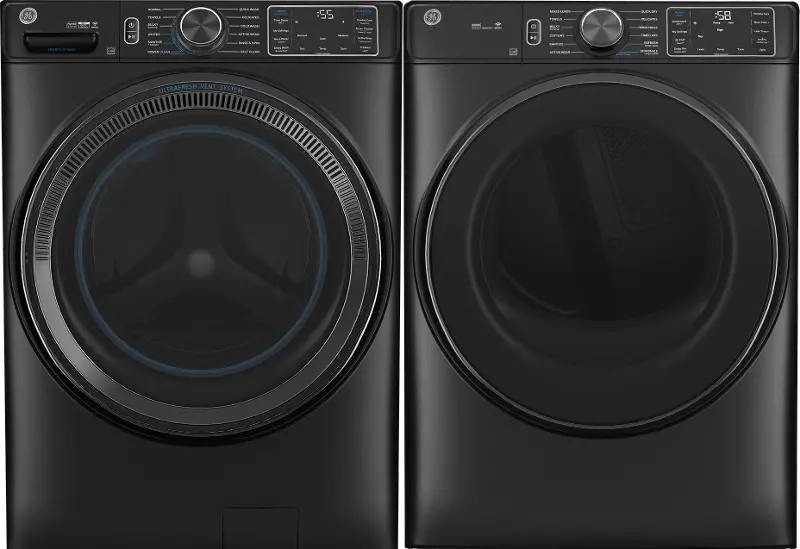 GE Electric Washer and Dryer Laundry Set - Carbon Graphite