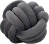 L2275/GREY-PILLOW Sofia Gray Knot Pillow