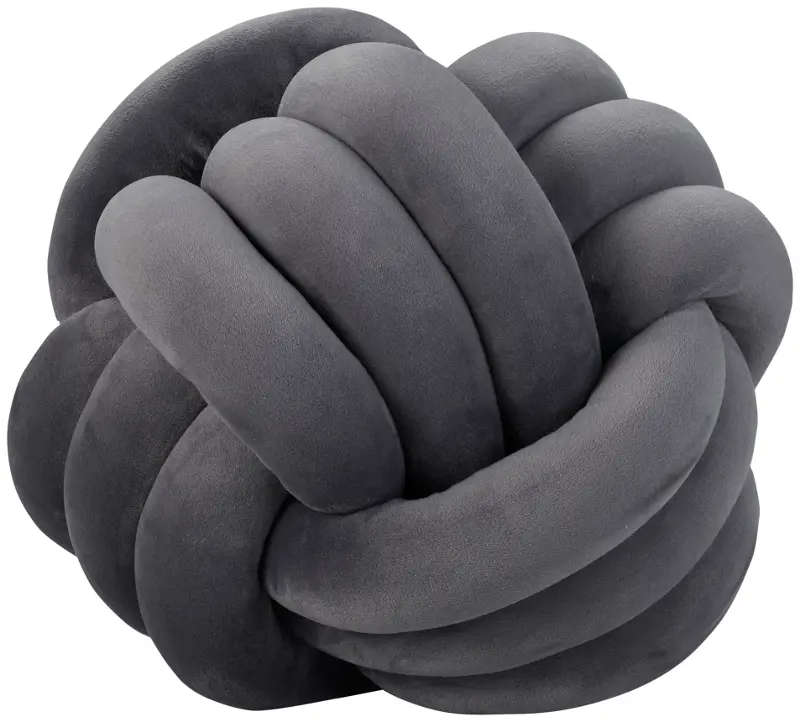 Sofia Gray Knot Pillow